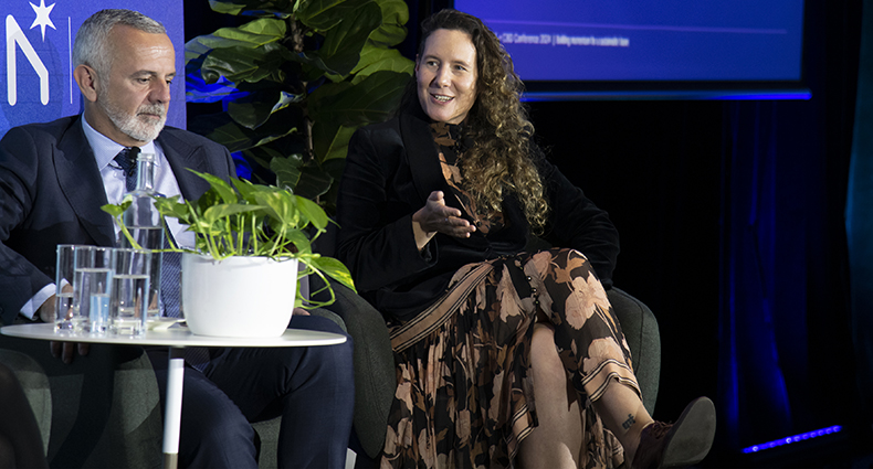 Francesca Muskovic speaking at the NABERS + CBD Conference