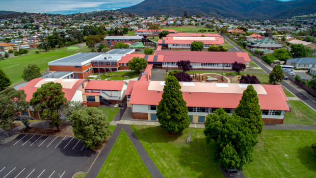 School building aerial 