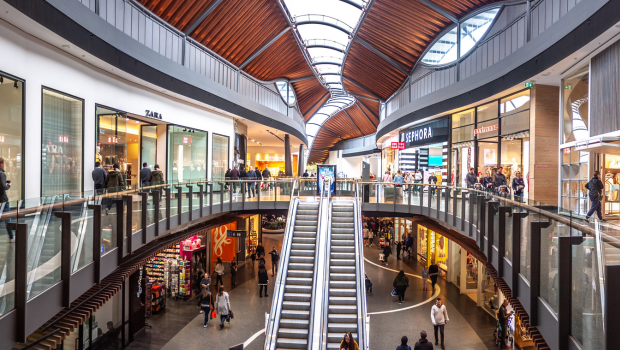Image of two level shopping centre