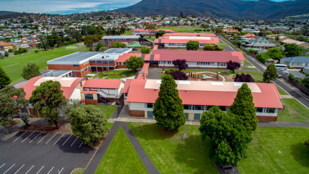 School building aerial 