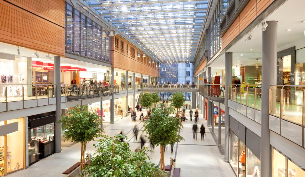 Shopping centre interior